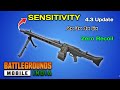 MC3 Zero Recoil Sensitivity 2x 3x 4x 6x ( Gyro Non Gyro )  4.3 Update Bgmi 🔥