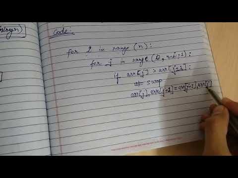DSA Series #2 Sort 1.1(2) Bubble Sort python Code [ Part 2 ]