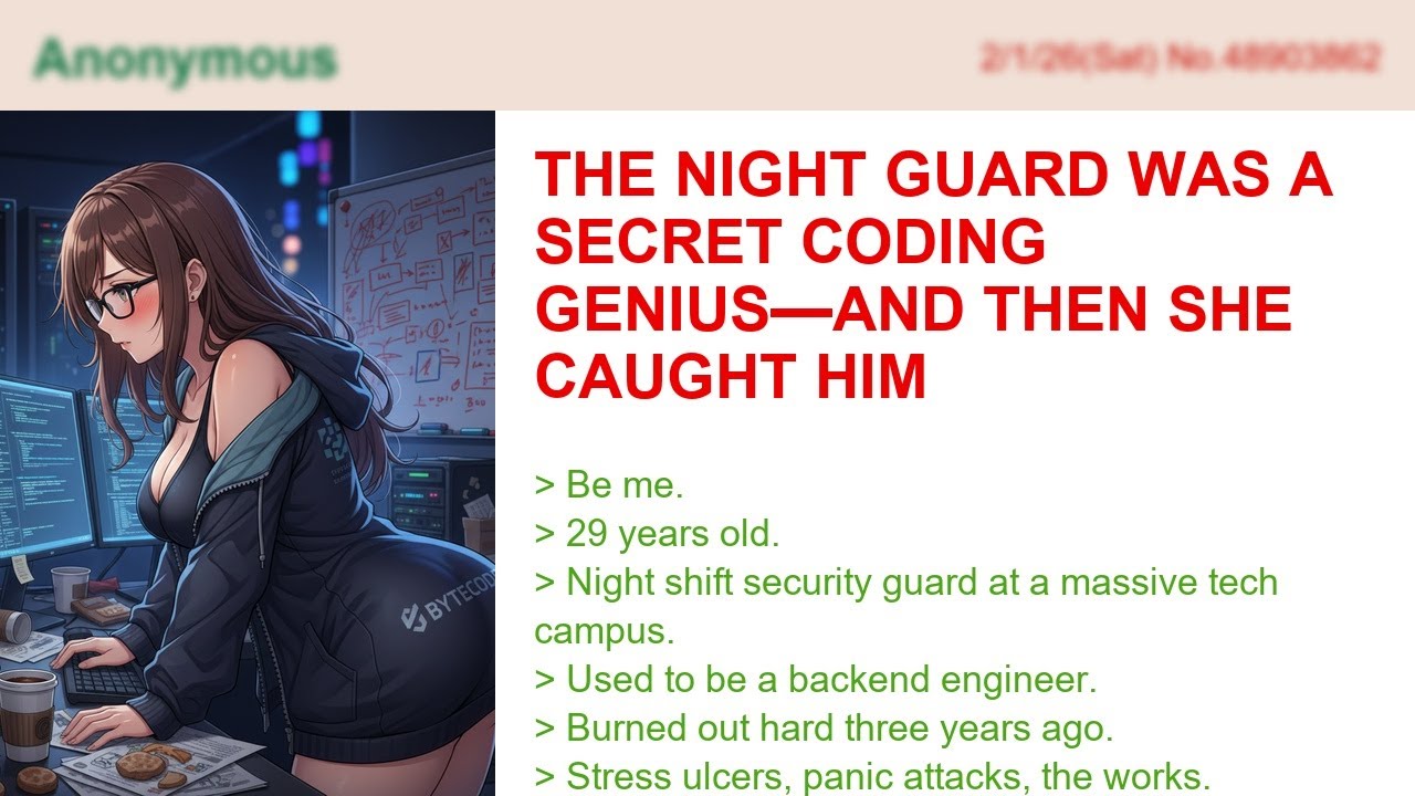 The Night Guard Was A Secret Coding Genius—And Then She Caught Him