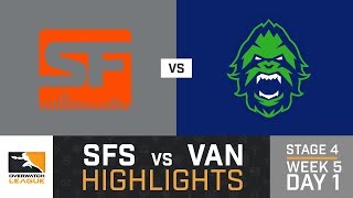 HIGHLIGHTS San Francisco Shock vs. Vancouver Titans | Stage 4 | Week 5 | Day 1 | Overwatch League