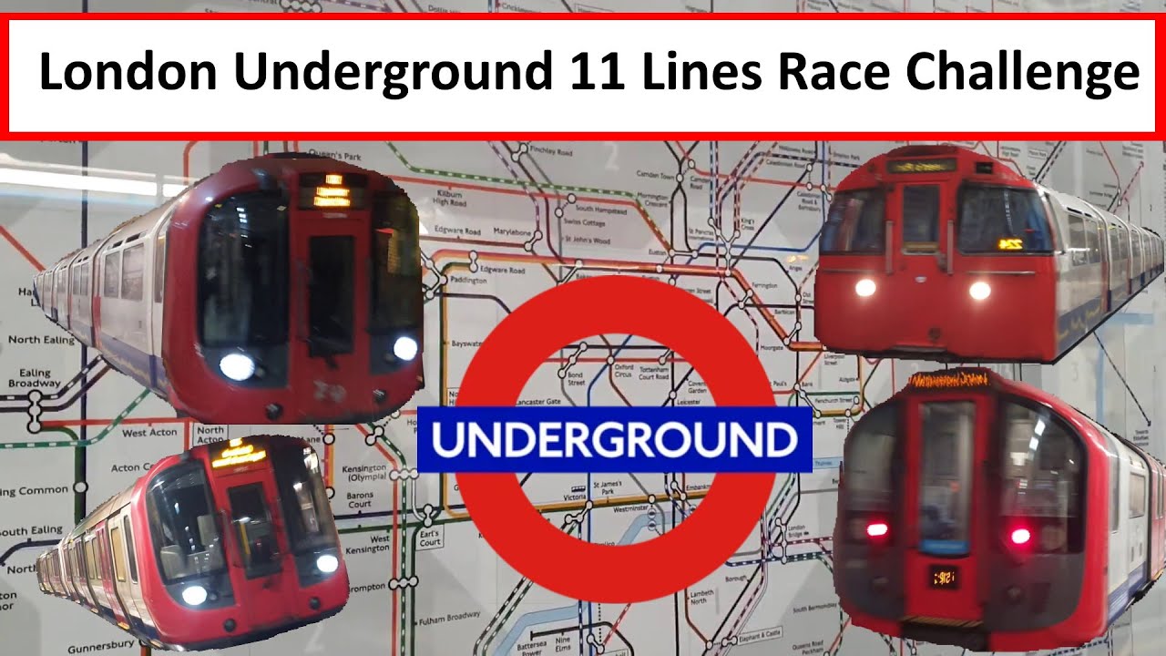 The London Underground 11 Lines Race - YouTube