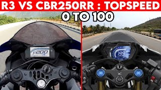(2024) Yamaha R3 VS CBR 250RR | 0 TO 200 | TOPSPEED !!!