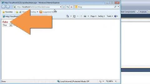 ASP.NET 4.0 Essential Skills Lesson 3-8: Understand PostBack