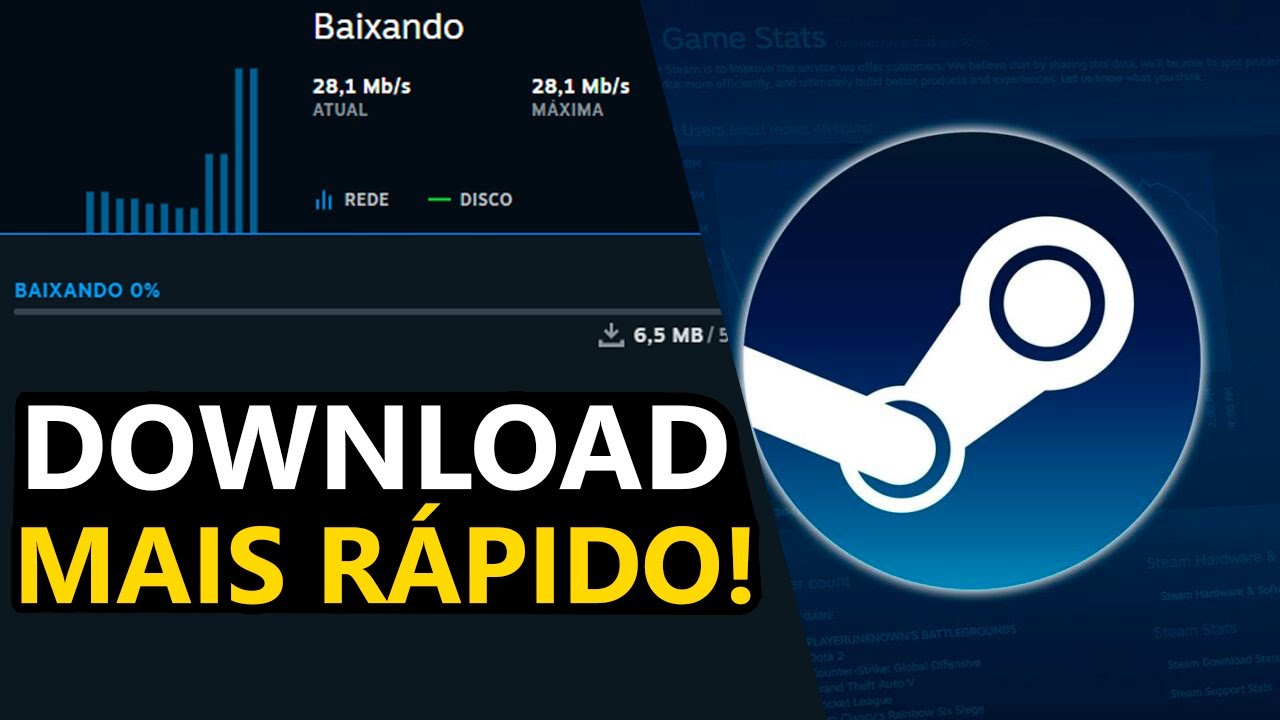 Como Aumentar a Velocidade de Download da Steam - YouTube