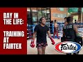 Muay thai training at fairtex training center thailand