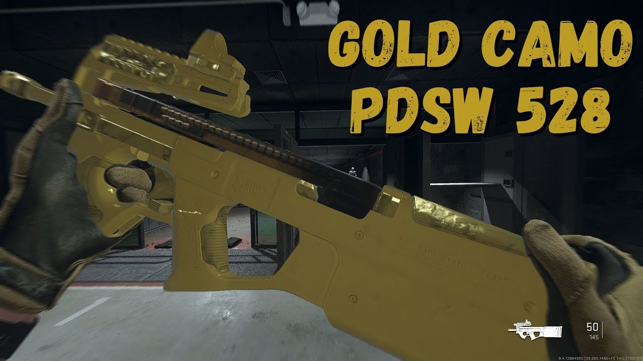 How to get GOLD camo for PDSW 528 (Modern Warfare 2) - YouTube