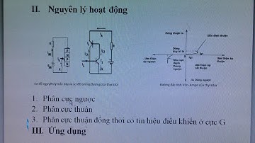 Cấu tạo và nguyên lý hoạt động của Thysistor