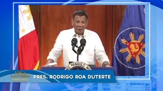 Pres. Rodrigo Duterte greets Iglesia Ni Cristo on its 106th anniversary