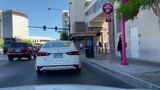 Driving to Downtown from North Las Vegas, Nevada on Craig Rd, I-15, US 95, Las Vegas Blvd