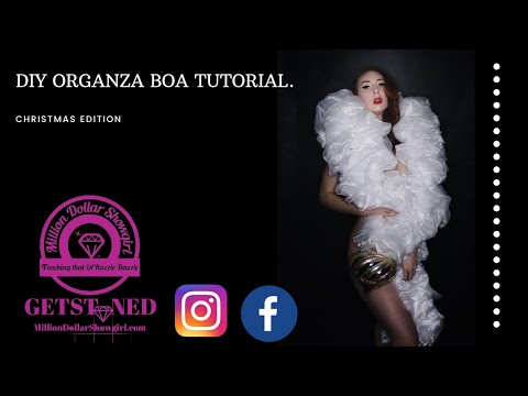 DIY: organza boa tutorial (Christmas edition)