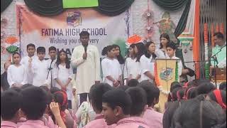 Song sang by Ethan on independence day in the school program