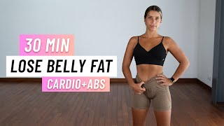 30 Min Cardio & Abs Workout - Lose Belly Fat At Home (No Repeats)