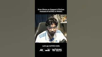 Snax Slams Support 4 Thrives Instead of AxTMG Team Aryan in PMWC #PMWC #AxTMG #TeamAryan #Snaxgaming