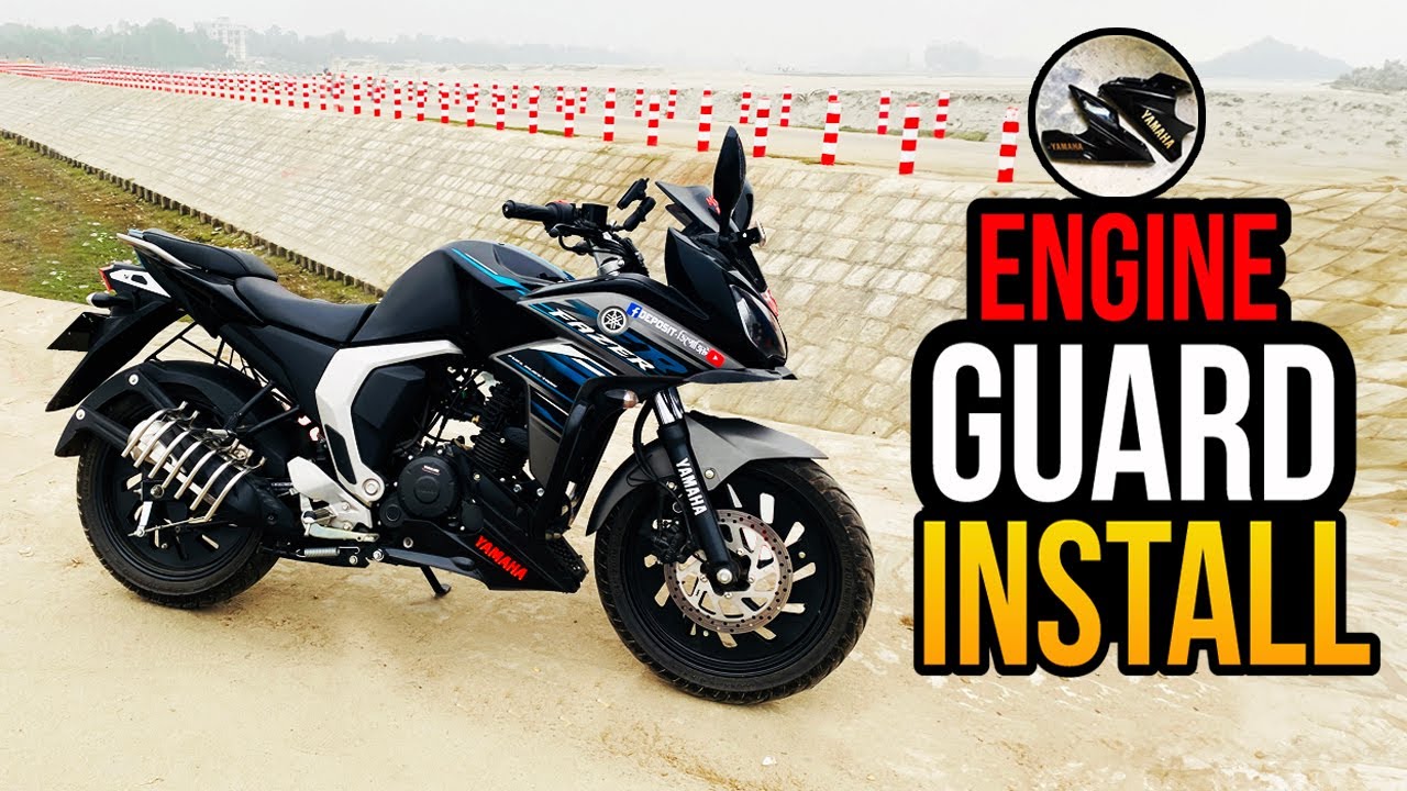 Yamaha Fazer V2 Bike Engine Guard Modification YouTube