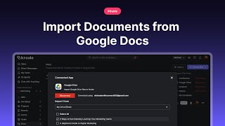 Import Documents from Google Docs