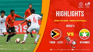 Highlights U23 Timor - Leste vs U23 Myanmar | Men 's football | SEA Games 31
