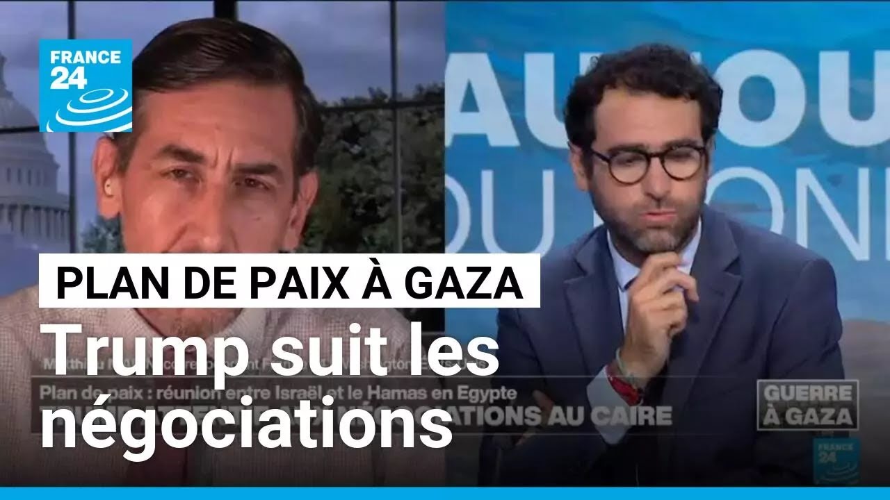 Plan de paix à Gaza : Donald Trump suiveur attentif des négociations • FRANCE 24