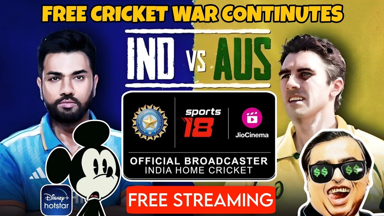 MORE FREE CRICKET India Vs Australia Streaming Free on JioCinema and Viacom 18 Network (Multi Lang)