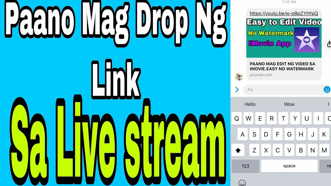 PAANO MAG DROP NG LINK NG ATING MGA VIDEO SA LIVE STREAM.FOR NEW ...