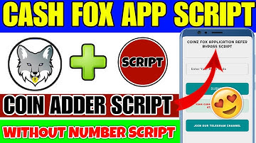 CASHFOX APP REFER BYPASS SCRIPT || TODAY NEW EANING SCRIPT VIDEO || DAILY PAYTM CASH 🤑