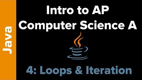 AP Computer Science Unit 4: Iteration