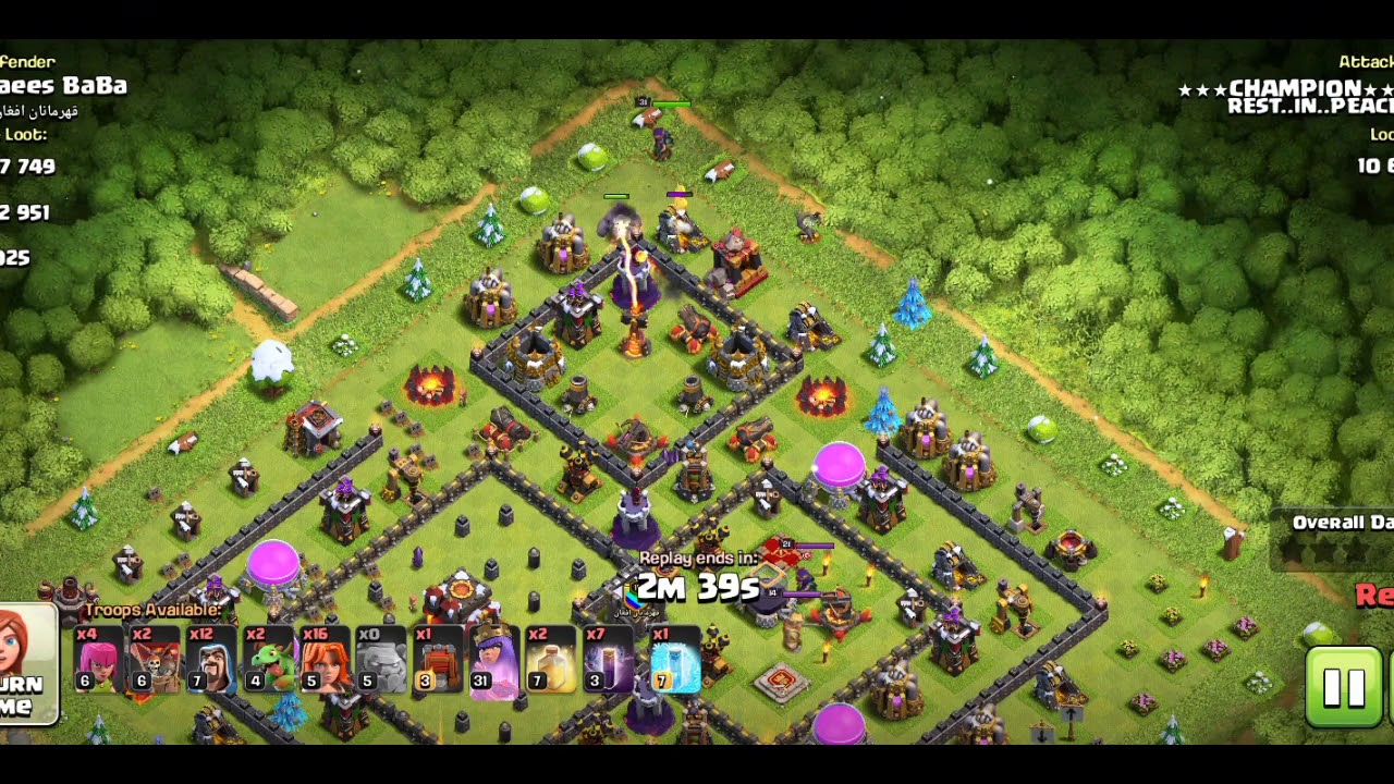 VALK WITH BAT SPELL STRATEGY ON TH10 BASE YouTube