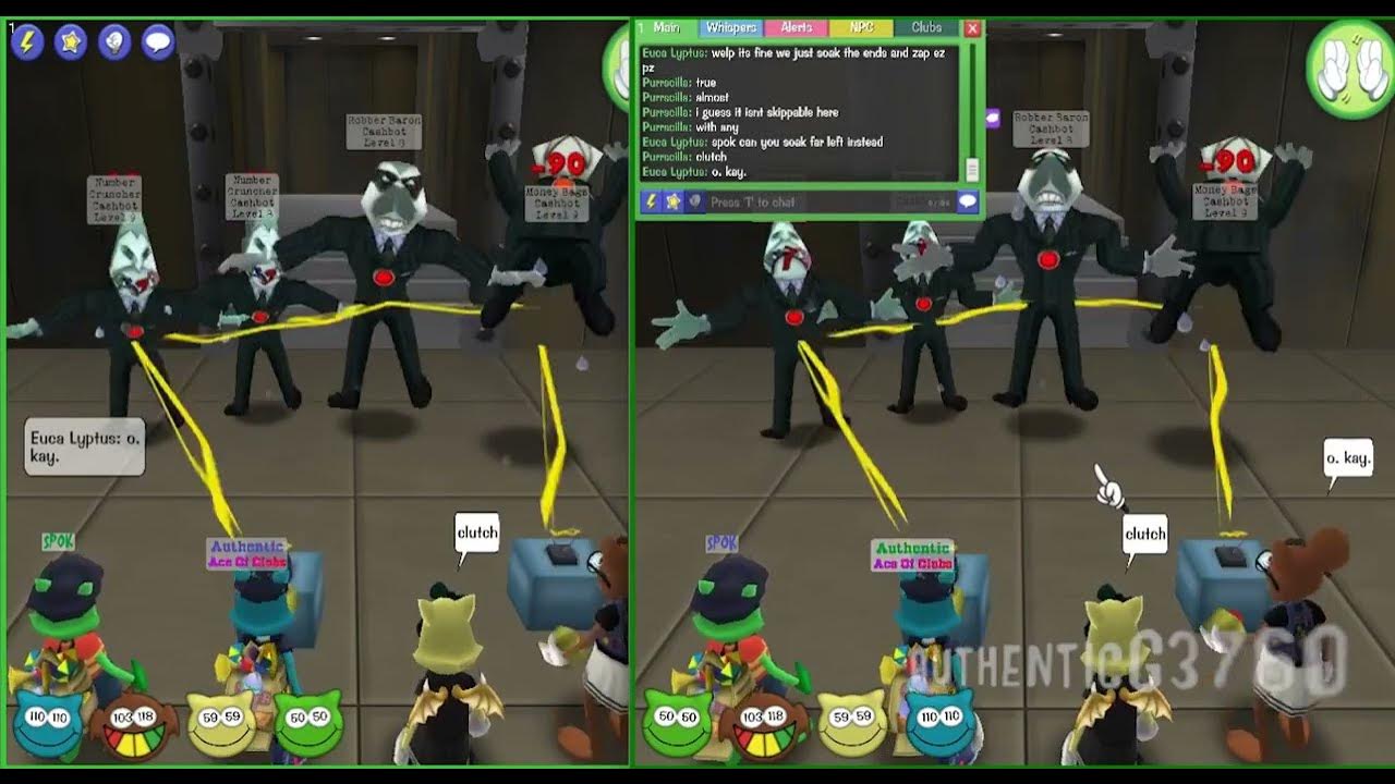 Toontown Corporate Clash Skip Dollar Mint with 50 Laff (Zap Run) YouTube