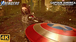 Winter Soldier MCU 2014 Suit Gameplay - Marvel's Avengers Game (4K 60FPS)