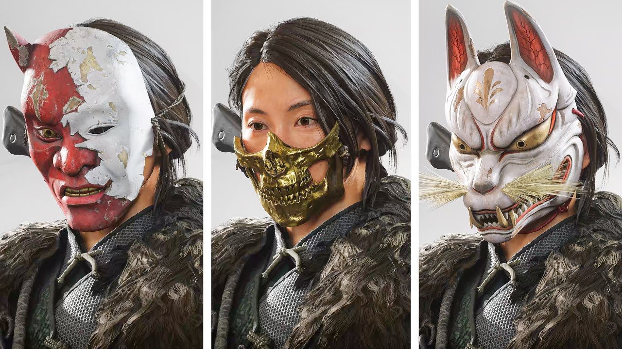 Ghost of Yotei – ALL Half Masks, Full Masks & Dyes - YouTube