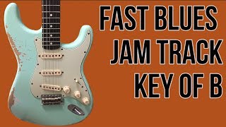 Vignette de la vidéo "Fast Blues Backing Track in B - Blues Jam Tracks"