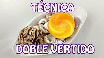 Técnica de doble vertido para jabón de glicerina
