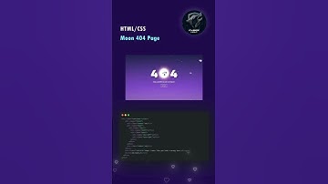 404 PAGE BY USING HTML AND CSS #programming #shorts #coding #cyberwolf #html #css