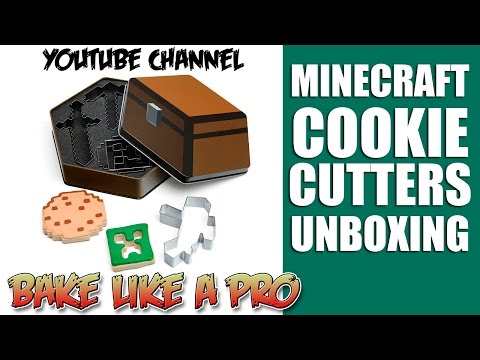 Minecraft Cookie Cutters Unboxing Thinkgeek