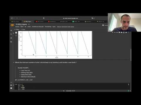 Economic Order Quantity(EOQ) Python +  Colab