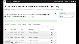 Introducción al Aula Virtual (Moodle 3.11) Vídeo 9:  configurar la asistencia