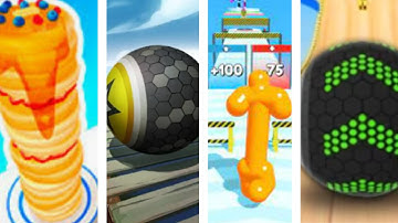 Pancake Run vs Rollance vs Tall Man Run vs Going Balls #53 I All level gameplay Android, IOS