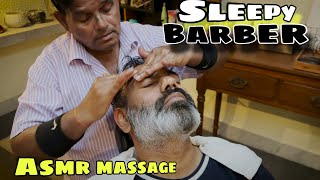 Asmr Intense head massage, back massage, neck cracking by Indian barber Sarwan