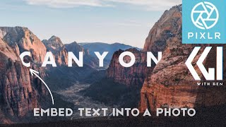 Pixlr: Make text look like it&#39;s part of the scene - embed text in a photo - Free online image editor