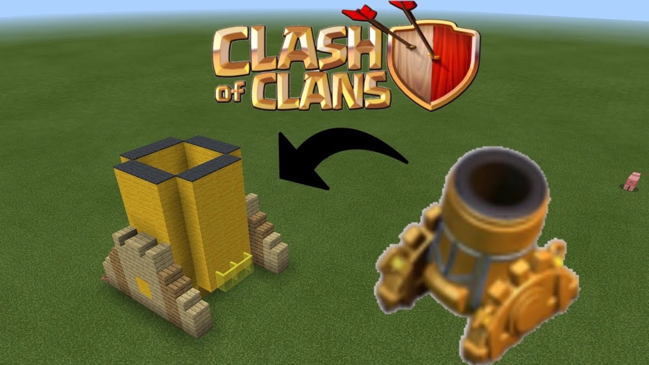 How to build a Clash of Clans Mortar Lv6 in Minecraft PE.