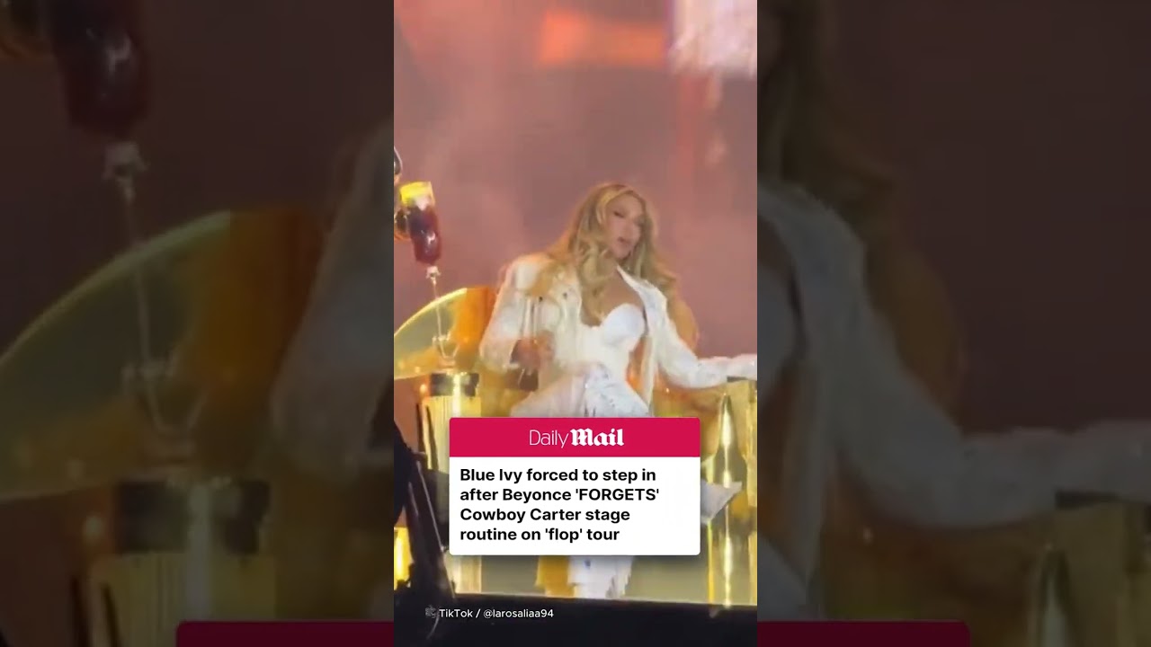 Blue Ivy steps in after Beyonce 'forgot' her Cowboy Carter stage routine