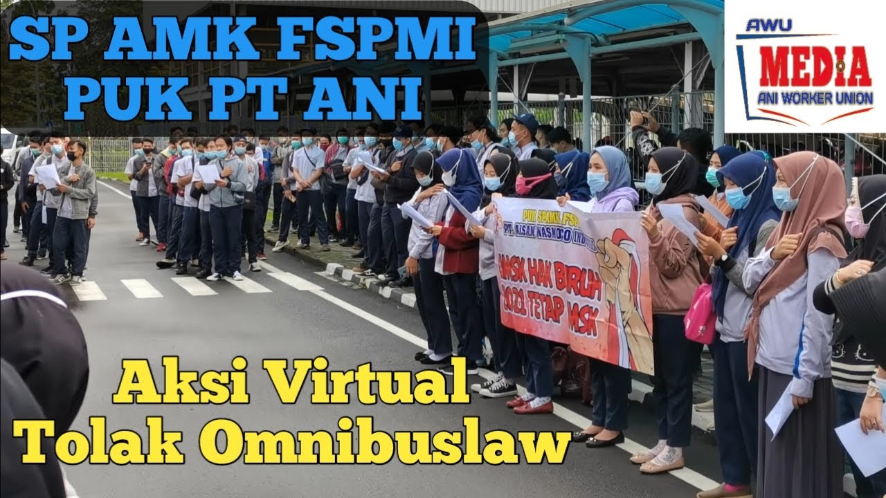 Aksi Virtual Tolak Omnibuslaw - Tetapkan UMSK 2021 | AWU Media