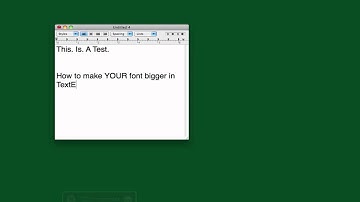 Change TextEdit Font Size
