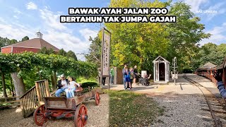 Bertahun tak nampak gajah, bawak ayah jalan ke zoo naik train