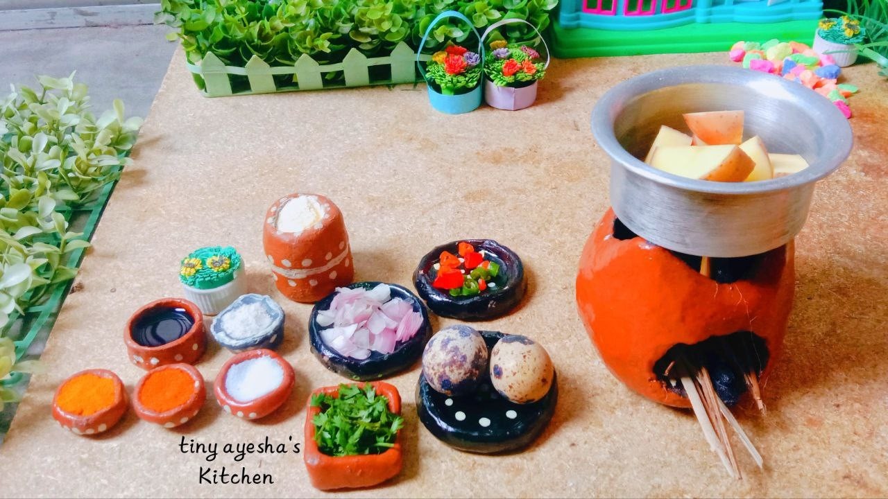 Mini Pakora Machine Miniature Pakora Recipe | Crispy Egg Pakora Recipe | # 79 { tiny ayesha ...