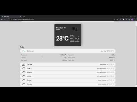 Weather app with map locations