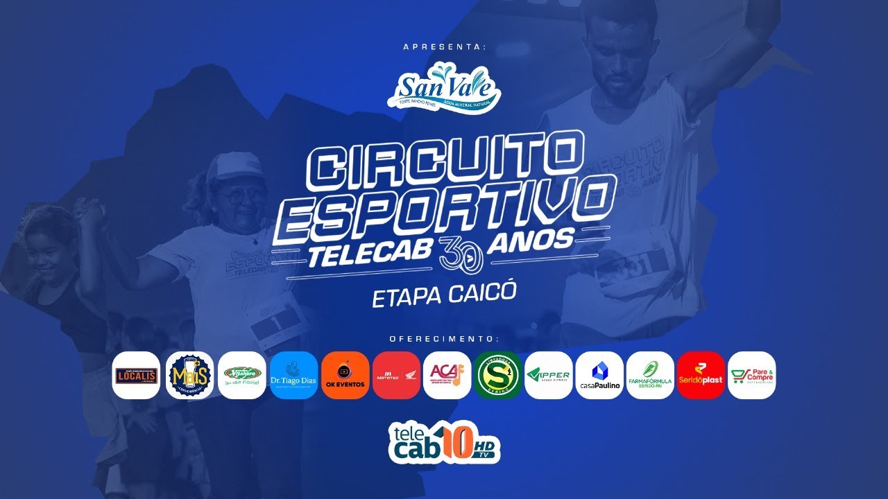 AO VIVO | Corrida em Caicó – Circuito Esportivo Telecab 30 Anos