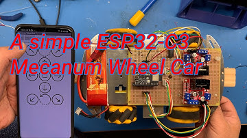 ESP32-C3 BLE Mecanum Wheel Car