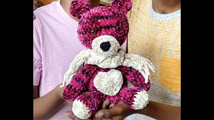 Adorable Crochet Velvet Valentine Bear - Must See!