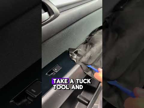 Blue Plaid Car Interior