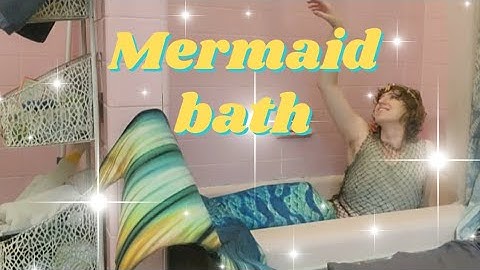 Finfun Elite Mermaid Tail in the Bathtub✨️ | self care tips for mermaids